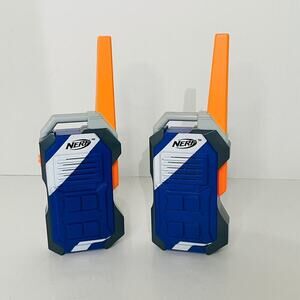 Nerf Molded Walkie Talkies with Built-in Belt Clip & Blaster Clip (1 Pair)
